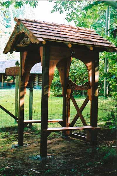 Custom wood gate design 18